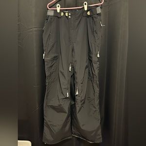 DUB Brand Size XL Black Snowboard Ski Snow Pants Weathergear Ventilated